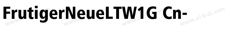 FrutigerNeueLTW1G Cn字体转换
